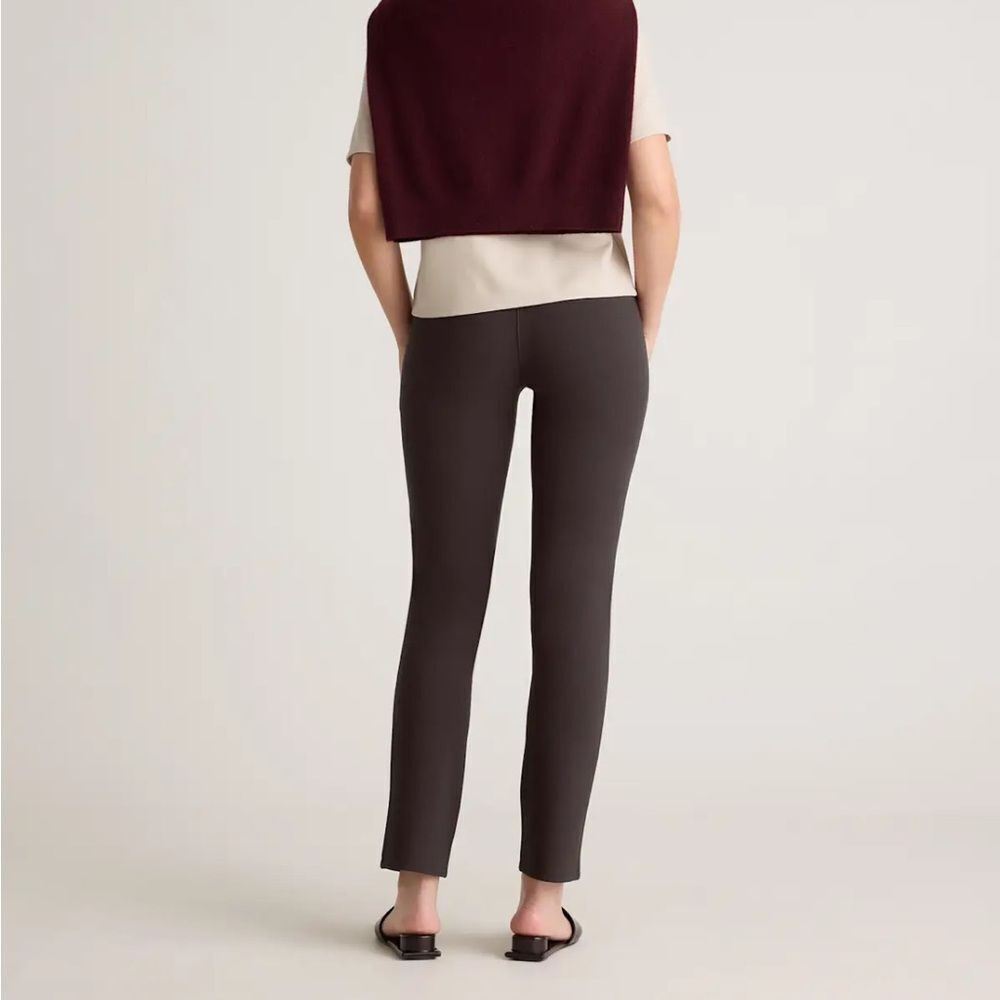 Quince Straight-Leg Stretch Work Pants | Dark Brown | Size S
